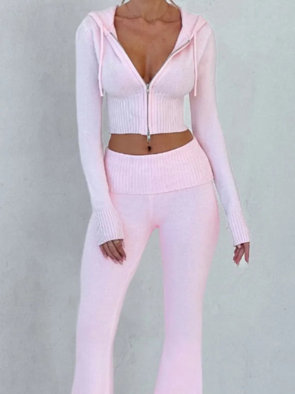 Chic Knitted Two-Piece Set