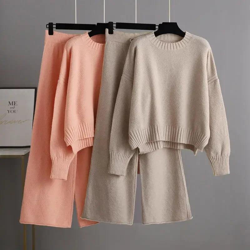Cozy Knit Sweater Pants Set