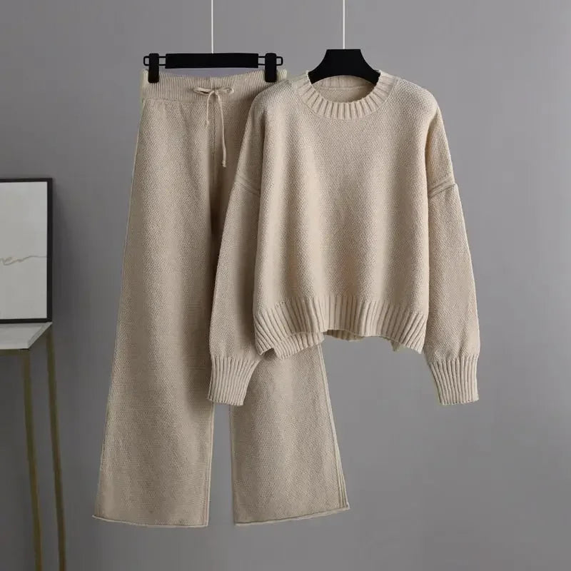 Cozy Knit Sweater Pants Set