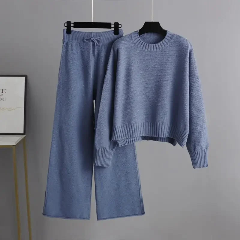 Cozy Knit Sweater Pants Set