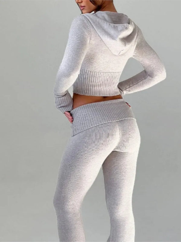 Chic Knitted Two-Piece Set